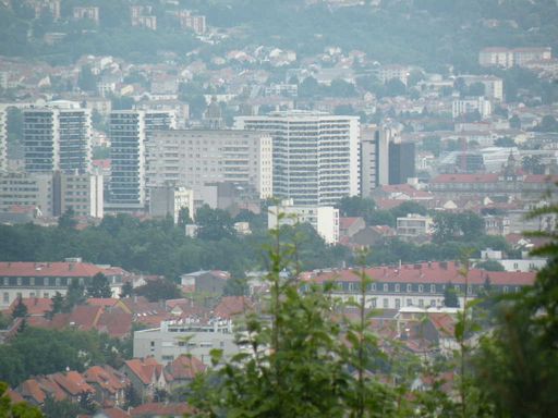  un quartier de Nancy, vue aérienne